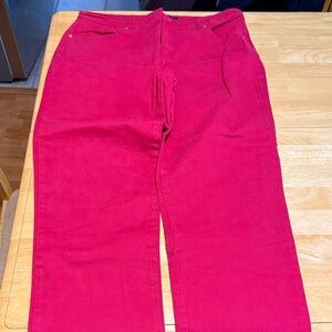 Gloria Vanderbilt Bright Pink Boot Cut Pants